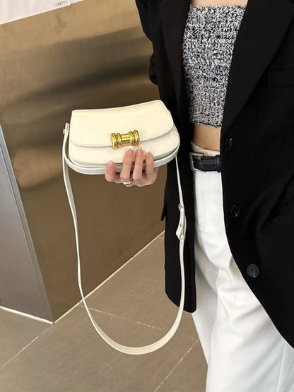 New Genuine Leather Small Square Bag Fashion Commuter Handbags 2024 Spring Summer All-match Single Shoulder Crossbody Purses