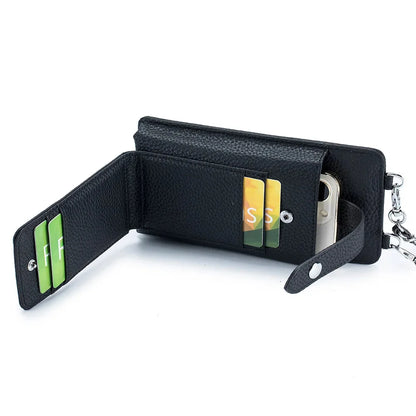 New Genuine Leather Women Shoulder Crossbody s Small Handbag Ladies Mobile Phone Cross Body Chain Bag for iPhone 14 Pro