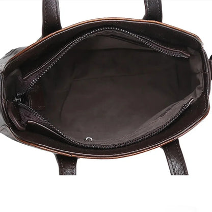 New Genuine Leather Women's Handbag Vintage Cowhide Male Shoulder Crossbody Luxury Messenger Bag