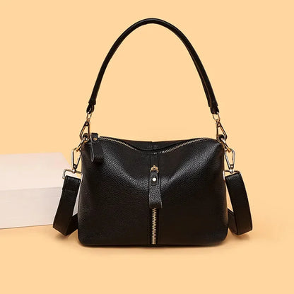 New Genuine leather Women's Shoulder Vintage Female Messenger Fashion Handbag Large Capacity Crossbody Bag