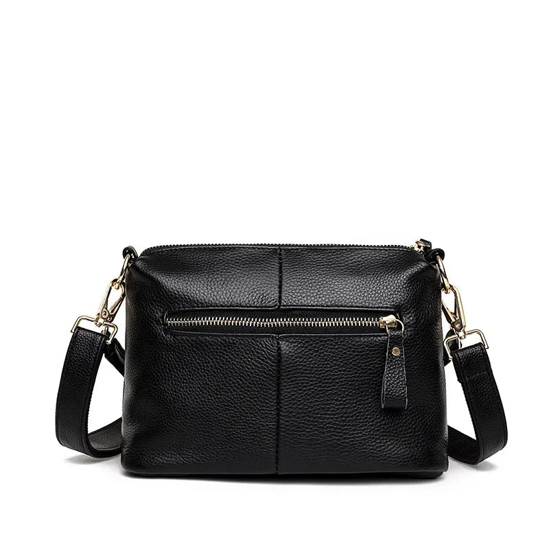 New Genuine leather Women's Shoulder Vintage Female Messenger Fashion Handbag Large Capacity Crossbody Bag