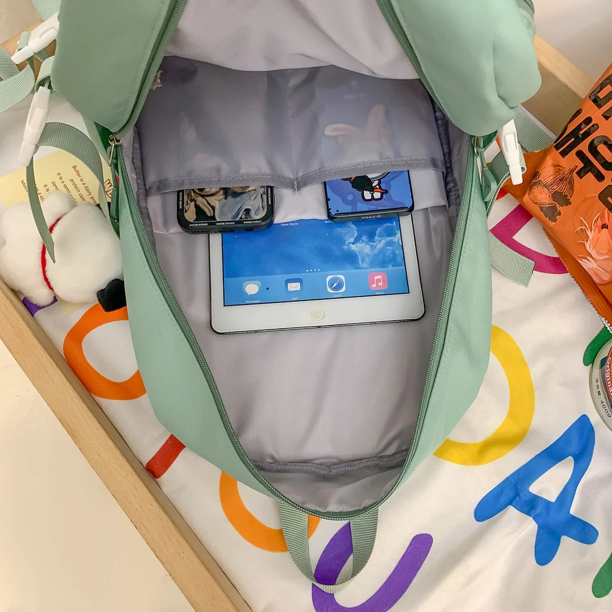 New Girl Kawaii Trendy Book Bag Women Travel School Bag Female Cute Nylon Laptop College Backpack Cool Lady Student Teen Fashion