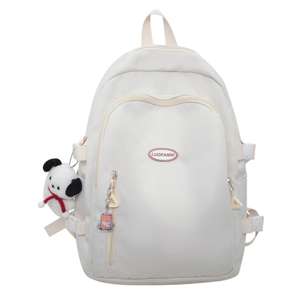 New Girl Kawaii Trendy Book Bag Women Travel School Bag Female Cute Nylon Laptop College Backpack Cool Lady Student Teen Fashion