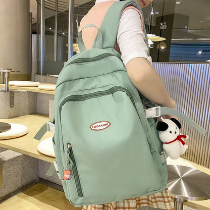 New Girl Kawaii Trendy Book Bag Women Travel School Bag Female Cute Nylon Laptop College Backpack Cool Lady Student Teen Fashion