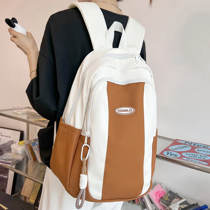 New Girl Nylon Kawaii Red Student School Bag Cool Women Fashion Laptop College Backpack Teen Female Travel Book Bags Lady Trendy