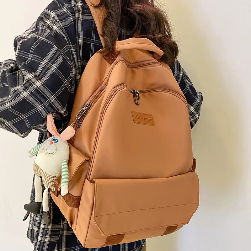 New Girl Travel Nylon Student Bag Lady Kawaii Trendy Laptop Backpack Book Female Fashion College Backpack Women Cute School Bags