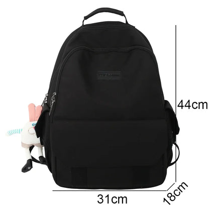 New Girl Travel Nylon Student Bag Lady Kawaii Trendy Laptop Backpack Book Female Fashion College Backpack Women Cute School Bags