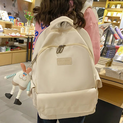 New Girl Travel Nylon Student Bag Lady Kawaii Trendy Laptop Backpack Book Female Fashion College Backpack Women Cute School Bags