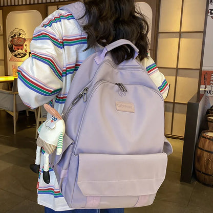 New Girl Travel Nylon Student Bag Lady Kawaii Trendy Laptop Backpack Book Female Fashion College Backpack Women Cute School Bags