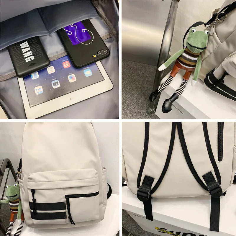 New Girl Travel School Bag Trendy Lady Kawaii Student Backpack Cool Female Nylon College Rucksack Fashion Women Laptop Book Bag