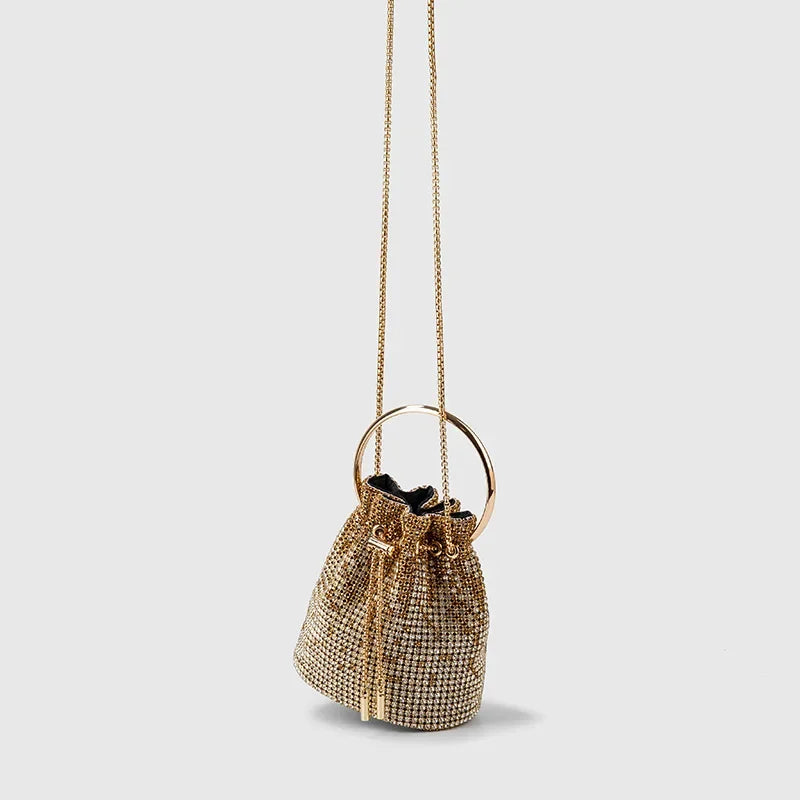New Gradient Color Bucket Diamond Women's Bag New Bag Gift Handbag Crossbody Bags Womens Bag  Luxury Bags