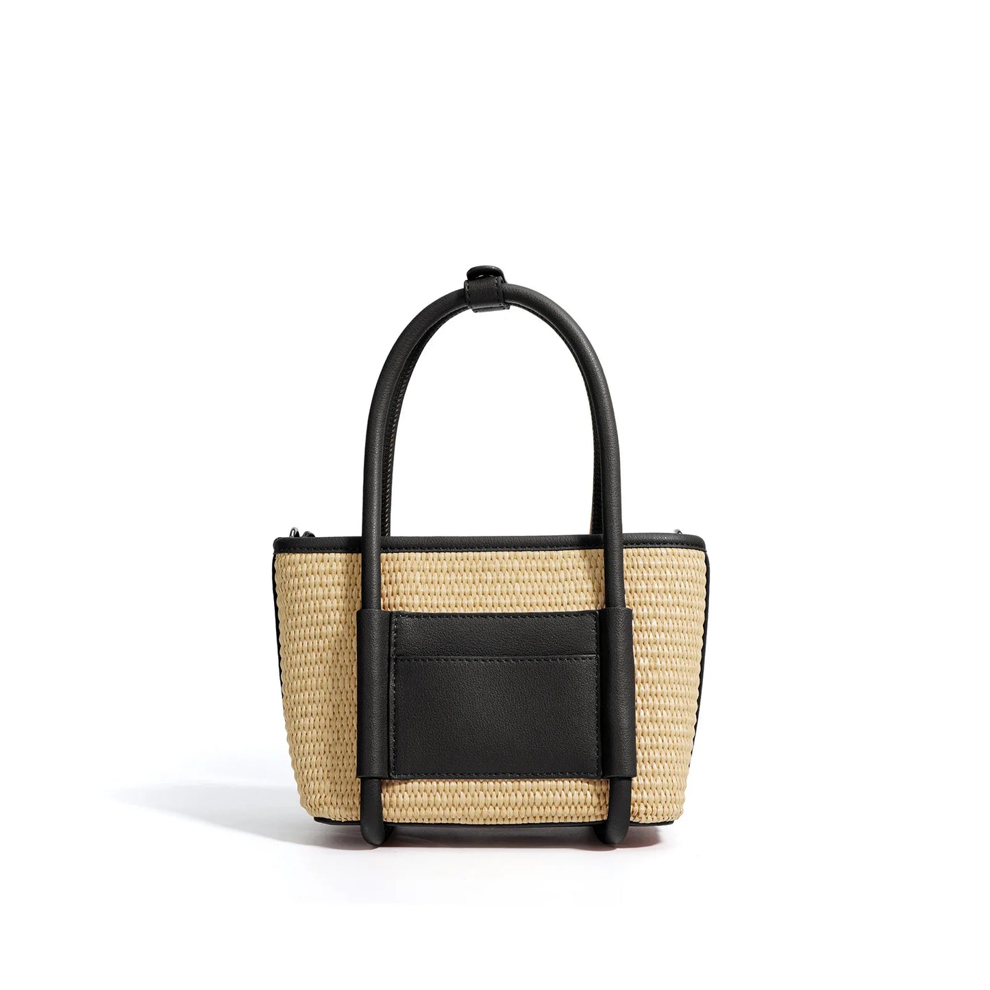 New Grass Knitted Summer Style Handheld Small Bag, Small and Popular Combination Leather One Shoulder Crossbody Bag