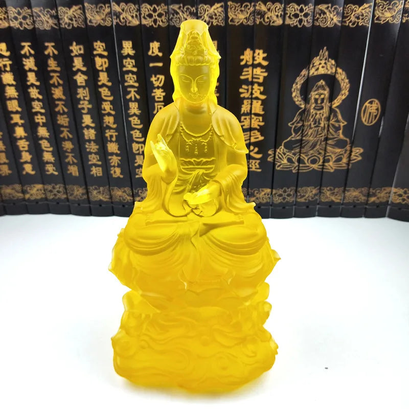New Guanyin Bodhisattva Statue High-quality resin home decoration Feng Shui ornaments high-end gift Buddha statue free delivery