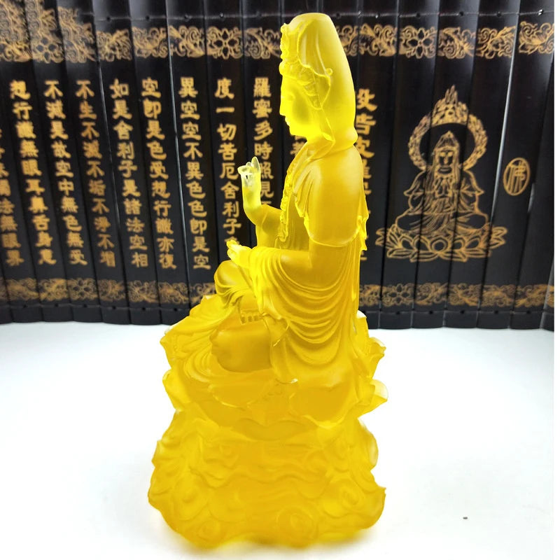 New Guanyin Bodhisattva Statue High-quality resin home decoration Feng Shui ornaments high-end gift Buddha statue free delivery