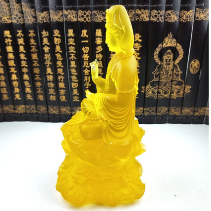 New Guanyin Bodhisattva Statue High-quality resin home decoration Feng Shui ornaments high-end gift Buddha statue free delivery