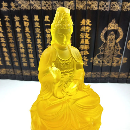 New Guanyin Bodhisattva Statue High-quality resin home decoration Feng Shui ornaments high-end gift Buddha statue free delivery