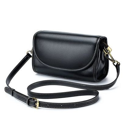 New Head Layer Plant Tanned Leather All-in-one Portable Niche Senior Women's Single Shoulder Crossbody Bag Commuting