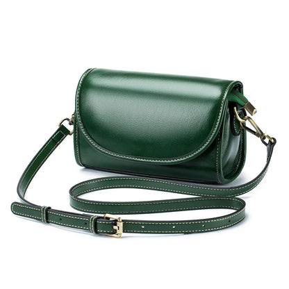 New Head Layer Plant Tanned Leather All-in-one Portable Niche Senior Women's Single Shoulder Crossbody Bag Commuting