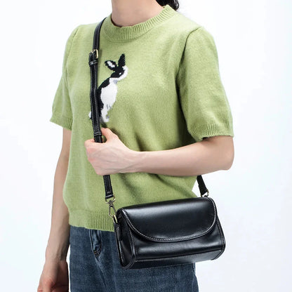New Head Layer Plant Tanned Leather All-in-one Portable Niche Senior Women's Single Shoulder Crossbody Bag Commuting