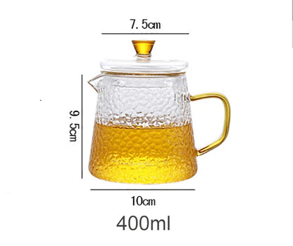 New Heat Resistant Glass Teapot Glass Borosilicate Tea mug Gas Stove Flower Puer Kettle Chinese Kung Fu Tea Set With Filter