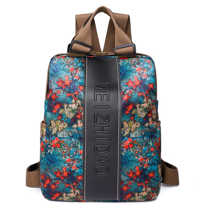 New High Quality Chinoiserie Multiple Pockets Large Capacity Waterproof Laptop Bag Fashion  Luxury Designer Backpack for Women