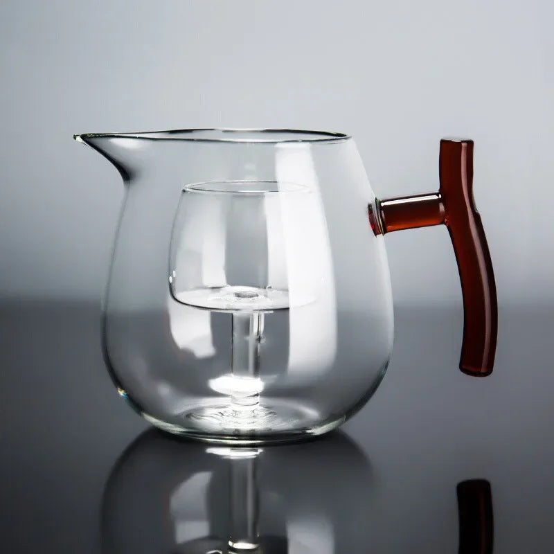 New High Quality Glass Fair Cup Teapot Maker Heat-resistant Thickened With Filter Liner Flower Tea Cup Transparent Glass Teapot