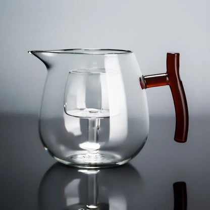 New High Quality Glass Fair Cup Teapot Maker Heat-resistant Thickened With Filter Liner Flower Tea Cup Transparent Glass Teapot