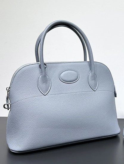 New High Quality Lichee Pattern Cowhide Handbags Practical All-match Solid Zipper Purses Women Bags Casual Large Capacity Bolsos