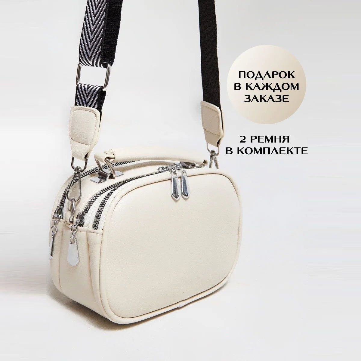 New High Quality Luxury Shoulder Bag Multi Pocket Solid Color PU Leather Women Crossbody Trendy Bag