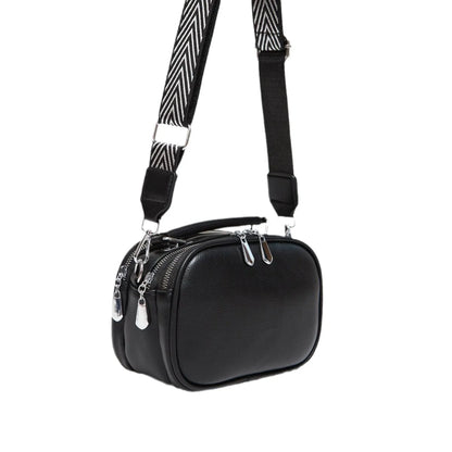 New High Quality Luxury Shoulder Bag Multi Pocket Solid Color PU Leather Women Crossbody Trendy Bag