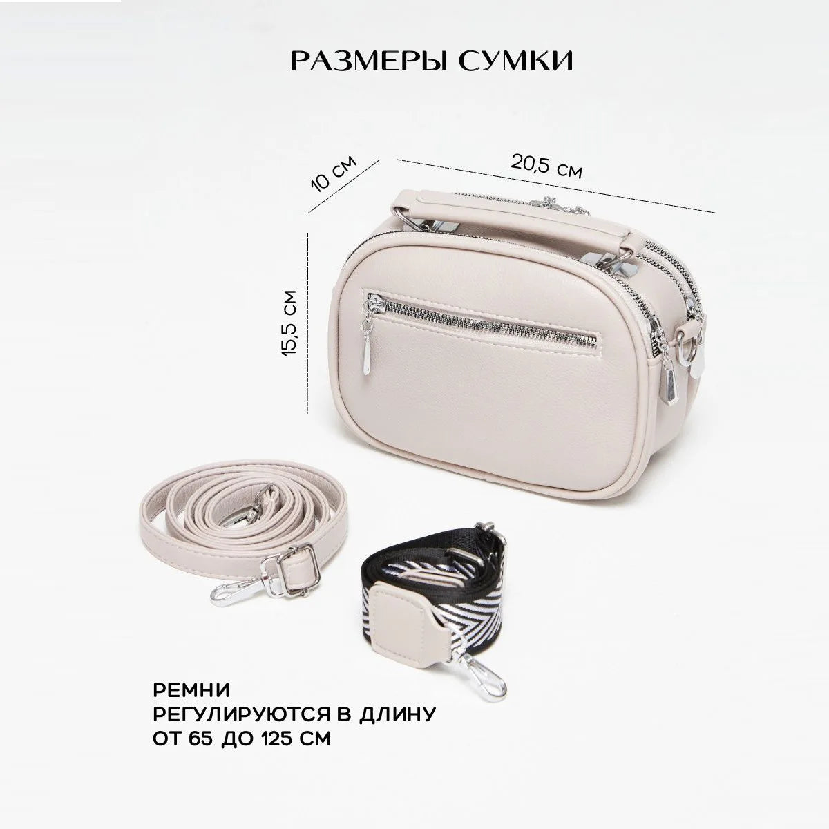 New High Quality Luxury Shoulder Bag Multi Pocket Solid Color PU Leather Women Crossbody Trendy Bag