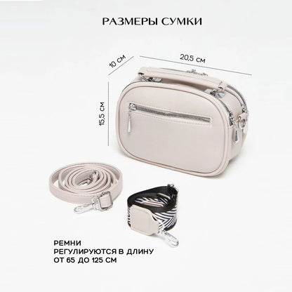New High Quality Luxury Shoulder Bag Multi Pocket Solid Color PU Leather Women Crossbody Trendy Bag