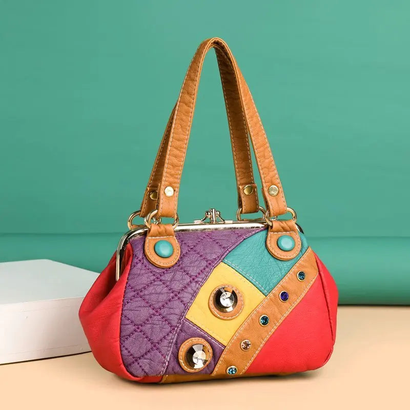 New High Quality PU Leather Women Shoulder Bag Fashion  Women Handbag Luxury Brands Female Shoulder Bag small Messenger Tote Bag
