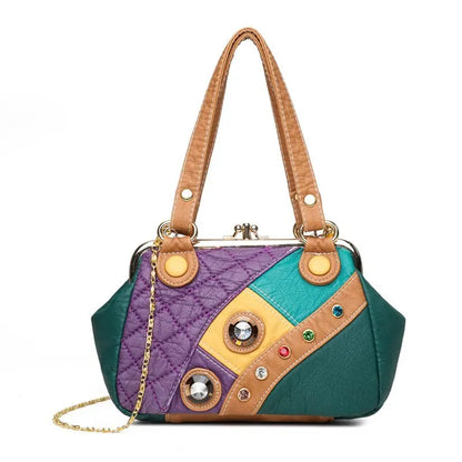 New High Quality PU Leather Women Shoulder Bag Fashion  Women Handbag Luxury Brands Female Shoulder Bag small Messenger Tote Bag