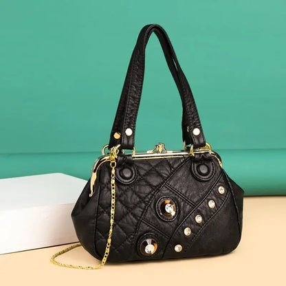 New High Quality PU Leather Women Shoulder Bag Fashion  Women Handbag Luxury Brands Female Shoulder Bag small Messenger Tote Bag