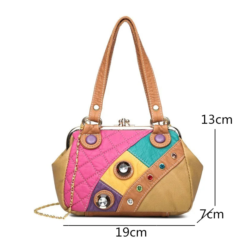 New High Quality PU Leather Women Shoulder Bag Fashion  Women Handbag Luxury Brands Female Shoulder Bag small Messenger Tote Bag