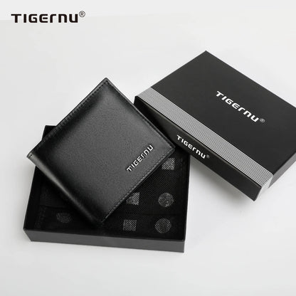New High Quality Wallets Men's Gift Thin Money Purse Male Business Card Holder For Men Fashion Leather Wallet Short Purse Card