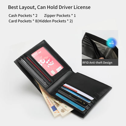 New High Quality Wallets Men's Gift Thin Money Purse Male Business Card Holder For Men Fashion Leather Wallet Short Purse Card