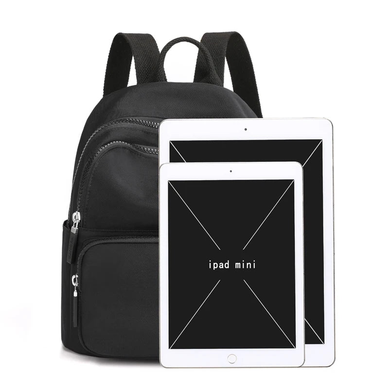 New High-Quality Waterproof Nylon Fabric Women's Backpack Fashion Mini Shopping Backpack Small Bag Ladies Shoulder Bag