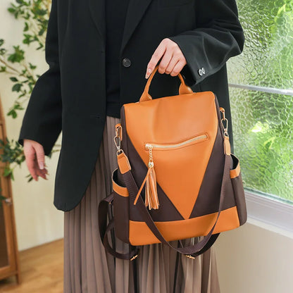 New High-Quality Women's Anti-Theft Backpack Trend New Product Women's Shoulder Bag Multi-Layer High-Capacity School Student Bag