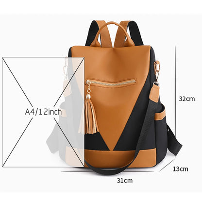 New High-Quality Women's Anti-Theft Backpack Trend New Product Women's Shoulder Bag Multi-Layer High-Capacity School Student Bag