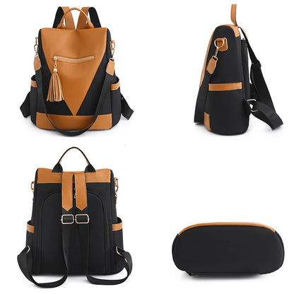New High-Quality Women's Anti-Theft Backpack Trend New Product Women's Shoulder Bag Multi-Layer High-Capacity School Student Bag