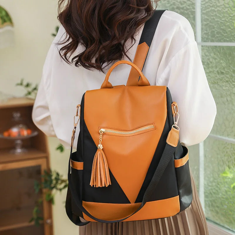 New High-Quality Women's Anti-Theft Backpack Trend New Product Women's Shoulder Bag Multi-Layer High-Capacity School Student Bag