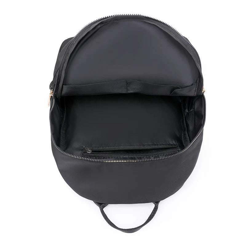 New High-capacity Casual Backpack Women Black Waterproof Nylon School Bags for Girls Multifunctional Fashion Travel Tote Packbag