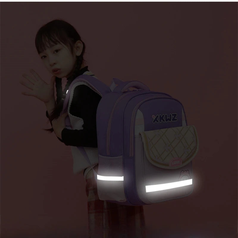 New High-capacity Children's Backpack, Lightweight Spine Protection Backpack For Boys 4/5/6th Grade Female Elem
