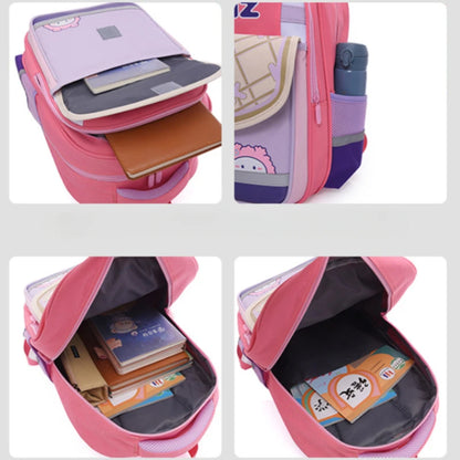 New High-capacity Children's Backpack, Lightweight Spine Protection Backpack For Boys 4/5/6th Grade Female Elem