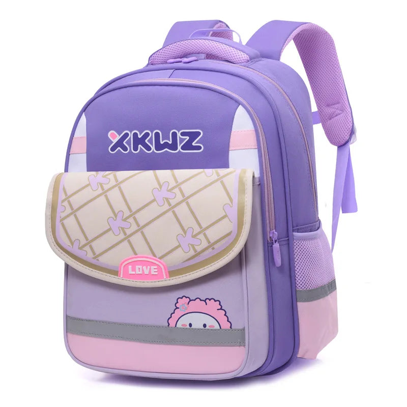 New High-capacity Children's Backpack, Lightweight Spine Protection Backpack For Boys 4/5/6th Grade Female Elem