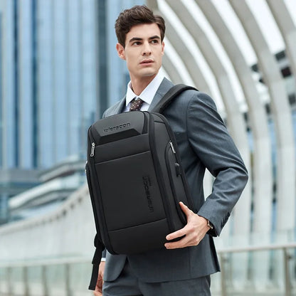 New High-end Business Backpack Waterproof Backpack Large Capacity Business Trip Multifunctional Password Anti-theft Laptop Bag