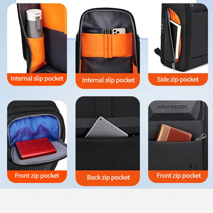 New High-end Business Backpack Waterproof Backpack Large Capacity Business Trip Multifunctional Password Anti-theft Laptop Bag
