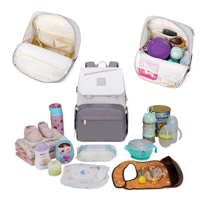 New Hot Selling Multifunctional Waterproof Fabric Baby Diaper Bag Backpack for Mommy Mummy Mom Mother with Large Capacity Travel